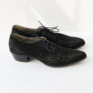 80s - SUSAN BENNIS - WARREN EDWARDS - Boots - Men's - 10.5 - BLK Suede